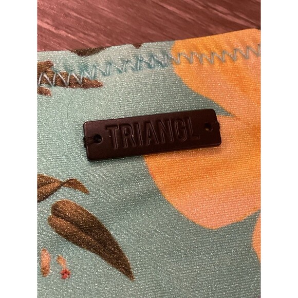 Bikini Bottom Triangl XLarge Womens Floral Teal Swimsuit Swimwear - Picture 4 of 6